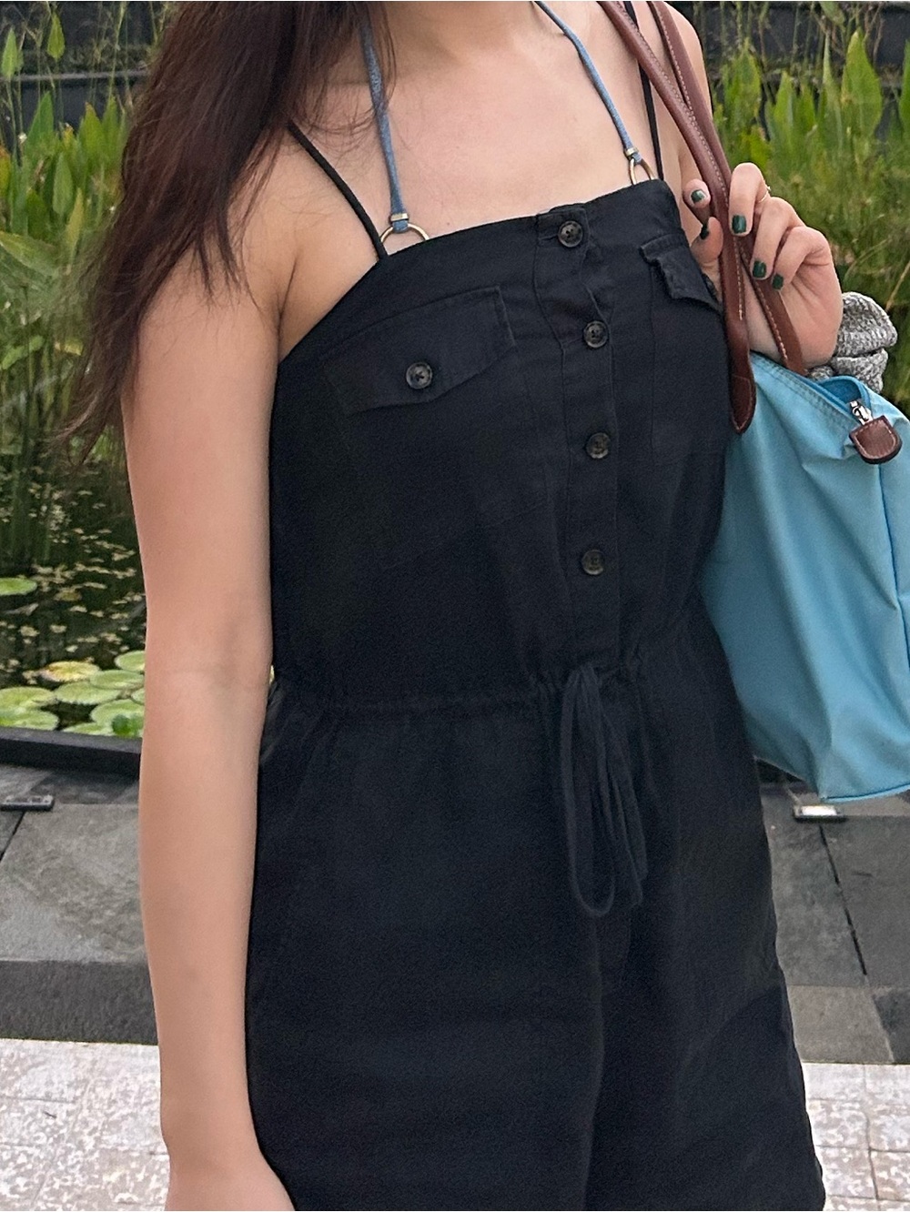 Mango Black Romper Size 2
